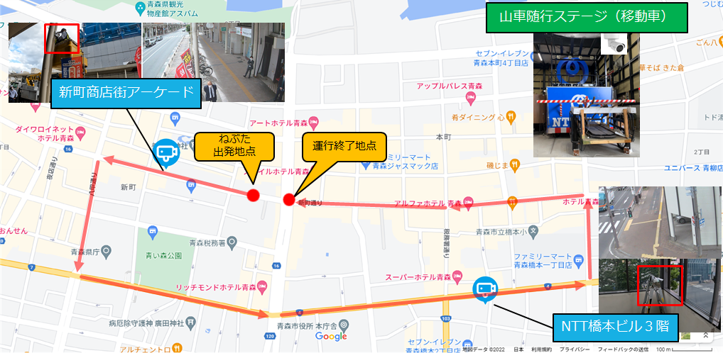 実際のカメラ設置場所