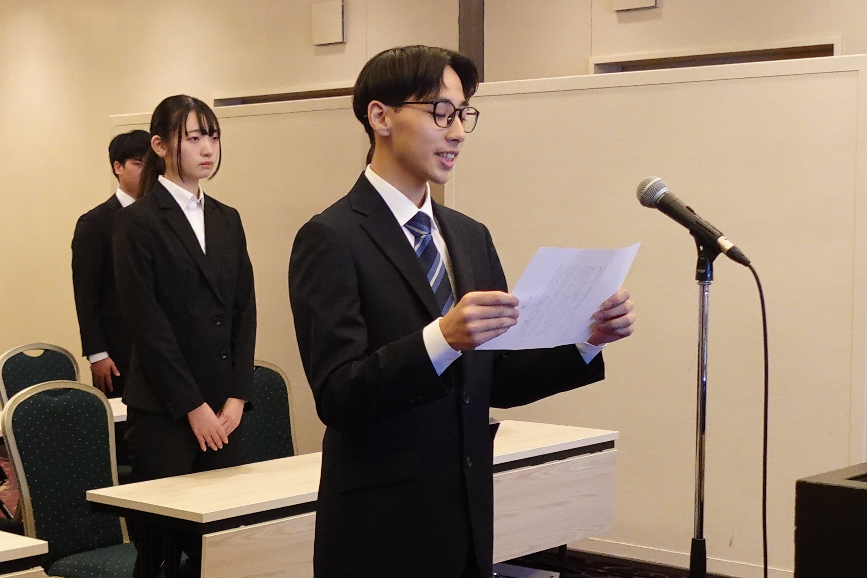 内定式の様子①