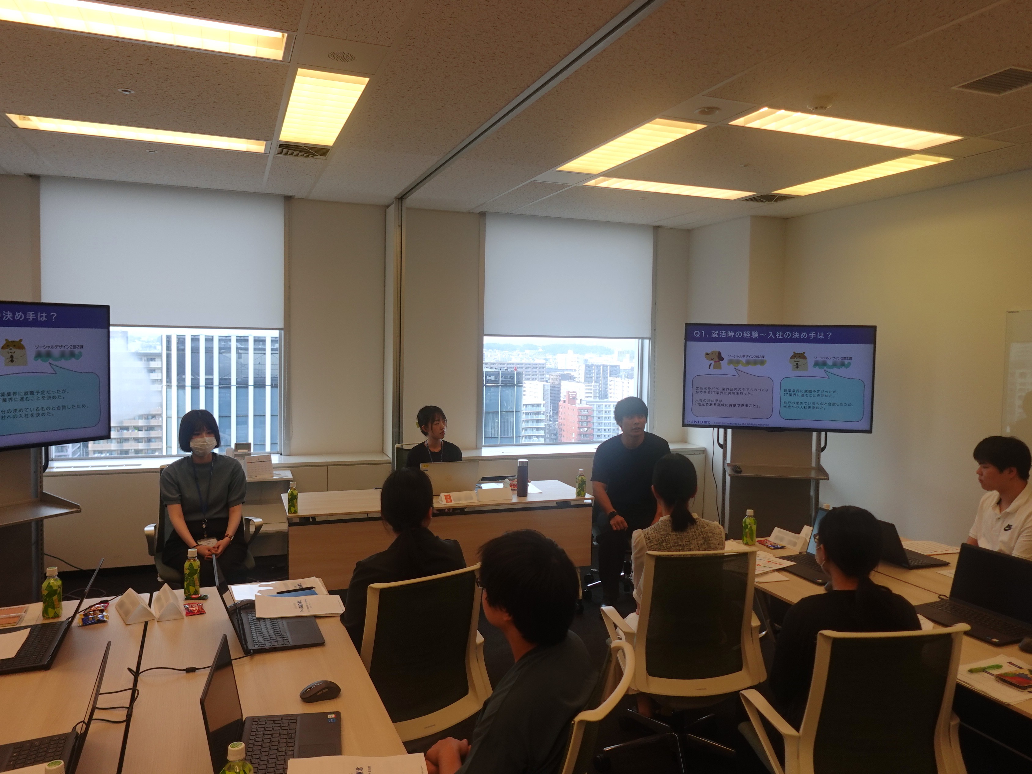 27卒生向け 夏季1day仕事体験の様子②